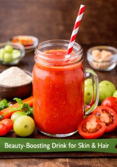 Collagen and retinol drink